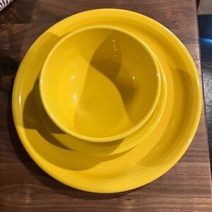 4 FiestaWare dinner settings
